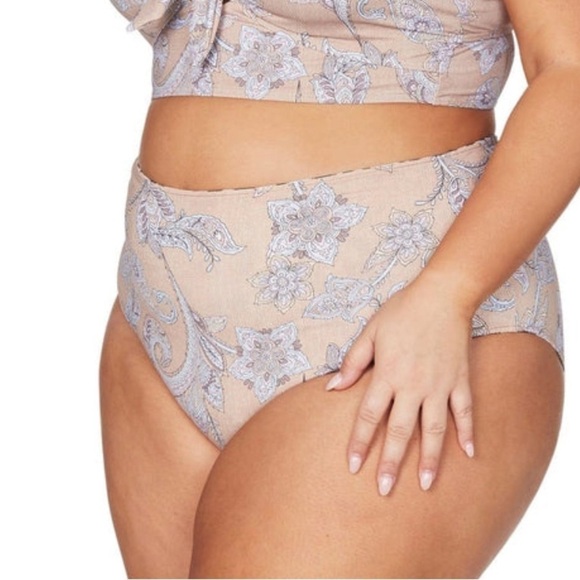 NWT ArteSands Swim Mondrian Reversible Bikini Bottom Size 20 - Picture 2 of 3